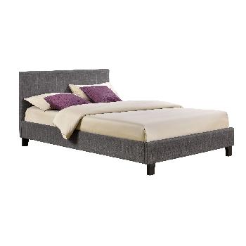 Birlea Berlin Double Fabric Bed - Grey Check