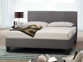 Birlea Berlin King Size Grey Fabric Bed Frame