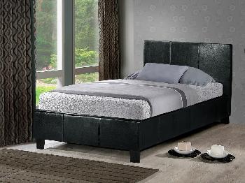 Birlea Berlin Single Black Faux Leather Bed Frame