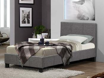 Birlea Berlin Single Grey Fabric Bed Frame