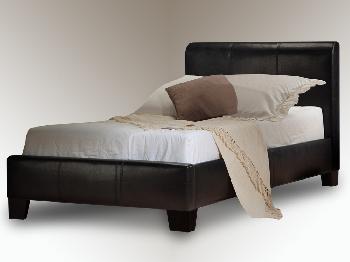 Birlea Brooklyn Single Black Faux Leather Bed Frame