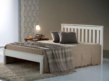 Birlea Denver Double Ivory Wooden Bed Frame