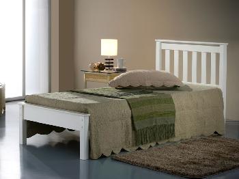 Birlea Denver Single Ivory Wooden Bed Frame