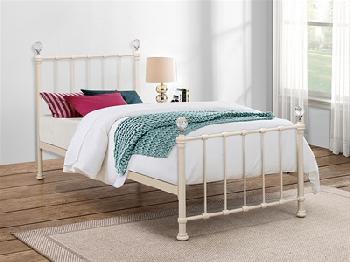 Birlea Jessica Cream 3' Single Cream Metal Bed