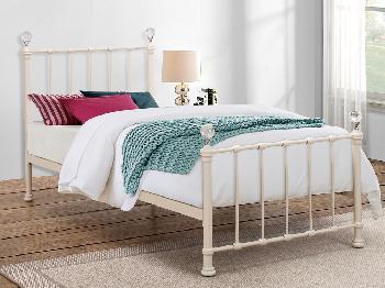 Birlea Jessica Single Cream Metal Bed Frame