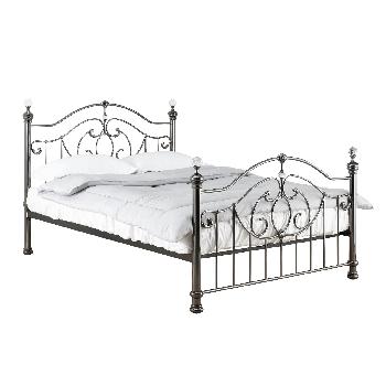 Birlea Lexington Double Metal Bed - Black Nickel