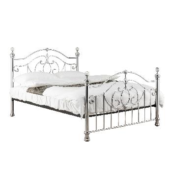 Birlea Lexington Double Metal Bed - Chrome