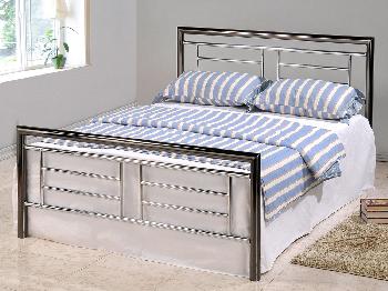 Birlea Maya Double Chrome and Nickel Bed Frame