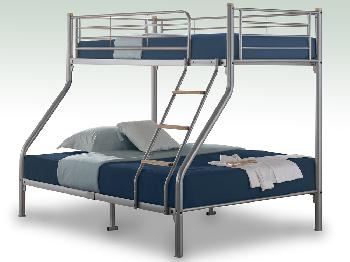 Birlea Nexus Silver Metal Triple Bunk Bed Frame