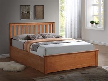 Birlea Phoenix Ottoman (Oak) 4' 6 Double Oak Ottoman Base Ottoman Bed