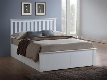 Birlea Phoenix Ottoman (White) 4' Small Double White Ottoman Base Ottoman Bed