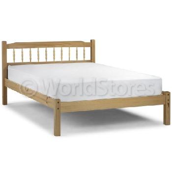 Birlea Santos Antique Bed Frame with Mattress and Bedding Bundle Double