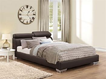 Birlea Signature Brown 5' King Size Brown Leather Bed