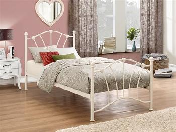 Birlea Sophia Cream 3' Single Cream Metal Bed