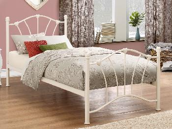 Birlea Sophia Single Cream Metal Bed Frame