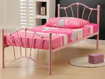 Birlea Sophia Single Pink Metal Bed Frame