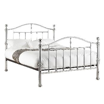Birlea Victoria 4ft6 Double Metal Bed, Chrome