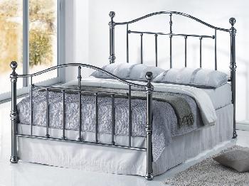 Birlea Victoria Double Black Nickel Bed Frame