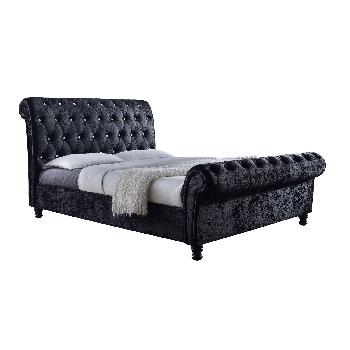 Bordeaux Diamante Fabric Bed Frame Double