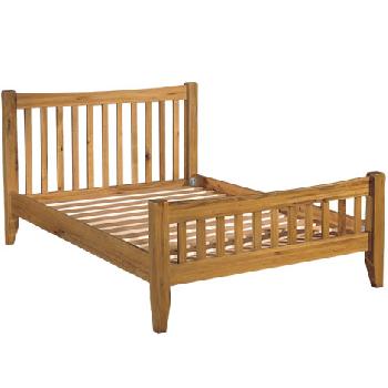 Bordeaux Rustic Oak Bedstead - Kingsize