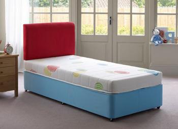 Bounce Divan Bed - Blue - 3'0 Single