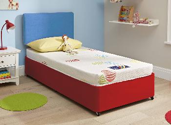 Bounce Divan Bed - Red - 3'0 Single