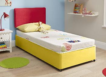 Bounce Divan Bed - Yellow - 3'0 Single