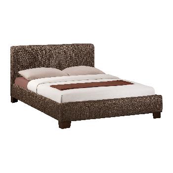 Brooklyn Fabric Bed Chocolate Double