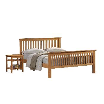 Buckingham Wooden Bed Frame Double Oak