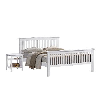 Buckingham Wooden Bed Frame Double White