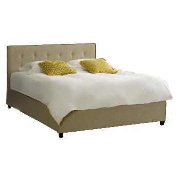 Button Stone Fabric Bed - King