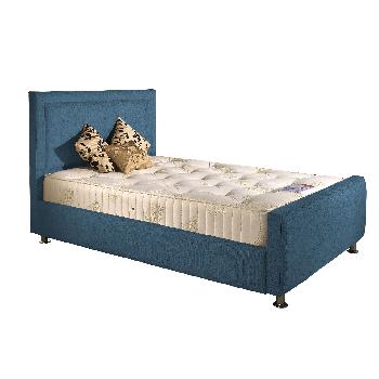 Calverton Divan Bed Frame Teal Chenille Fabric Single 3ft