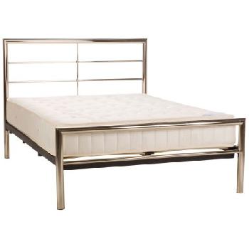 Celestial Chrome Metal Bed Double