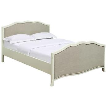 Chantilly Antique White Wooden Bed, Antique White Wooden Bed Frame
