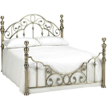 Classico Florence Bed Frame in Antique Brass - Kingsize