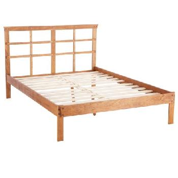 Clovis Wooden Bed Frame Double
