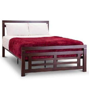 Colorado Dark Wooden Bed Frame Double