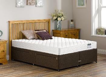 Dalton Open Spring Divan Bed - Medium - Mocha - 3'0 Single