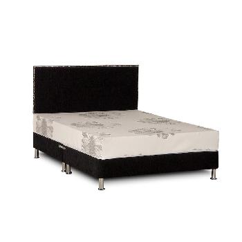 Deluxe Chenille Divan Base - Double - Black