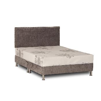 Deluxe Chenille Divan Base - King - Silver