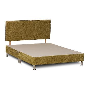 Deluxe Chenille Divan Base - Single - Lime