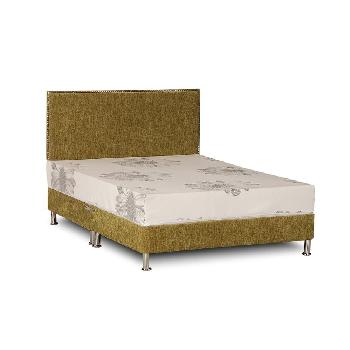 Deluxe Chenille Divan Base - Small Double - Lime
