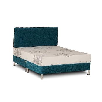 Deluxe Chenille Divan Base - Small Double - Teal