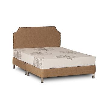 Deluxe Linen Divan Base - Double - Gold