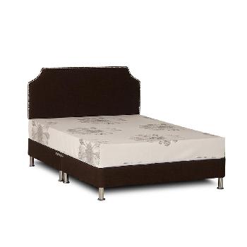 Deluxe Linen Divan Base - King - Chocolate