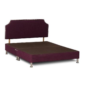 Deluxe Linen Divan Base - King - Purple