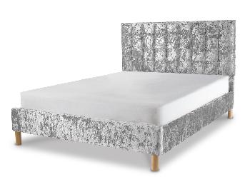 Designer HB4U 4ft Premium Small Double Glitz Fabric Bed Frame