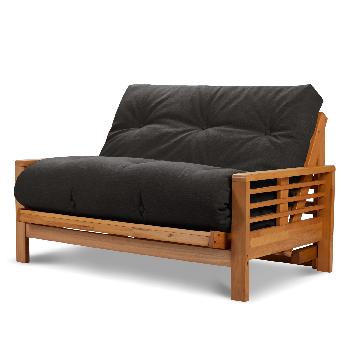 Detroit 2 Seater Futon Louisa Charcoal