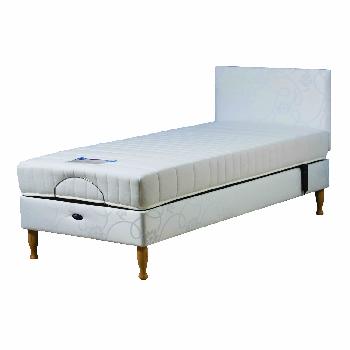 Devon Adjustable Bed Set with Latex Mattress - Single - Self Assembly Required - With Heavy Duty - Without Massage Unit