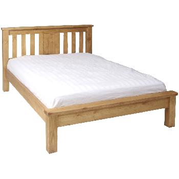 Dorset Pine Bed with Panel Centre Low Foot End - Double